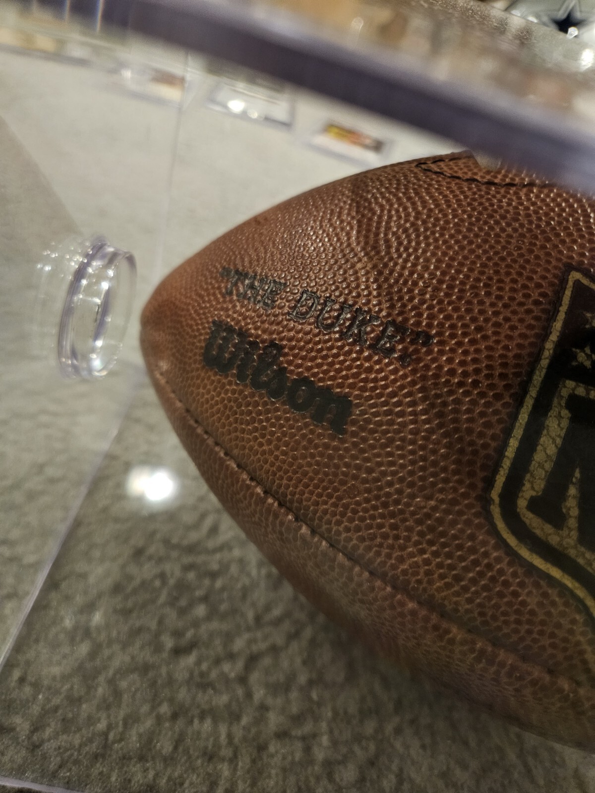 Seattle Seahawks 2008 Game Used NFL "The Duke" Wilson Football With Case