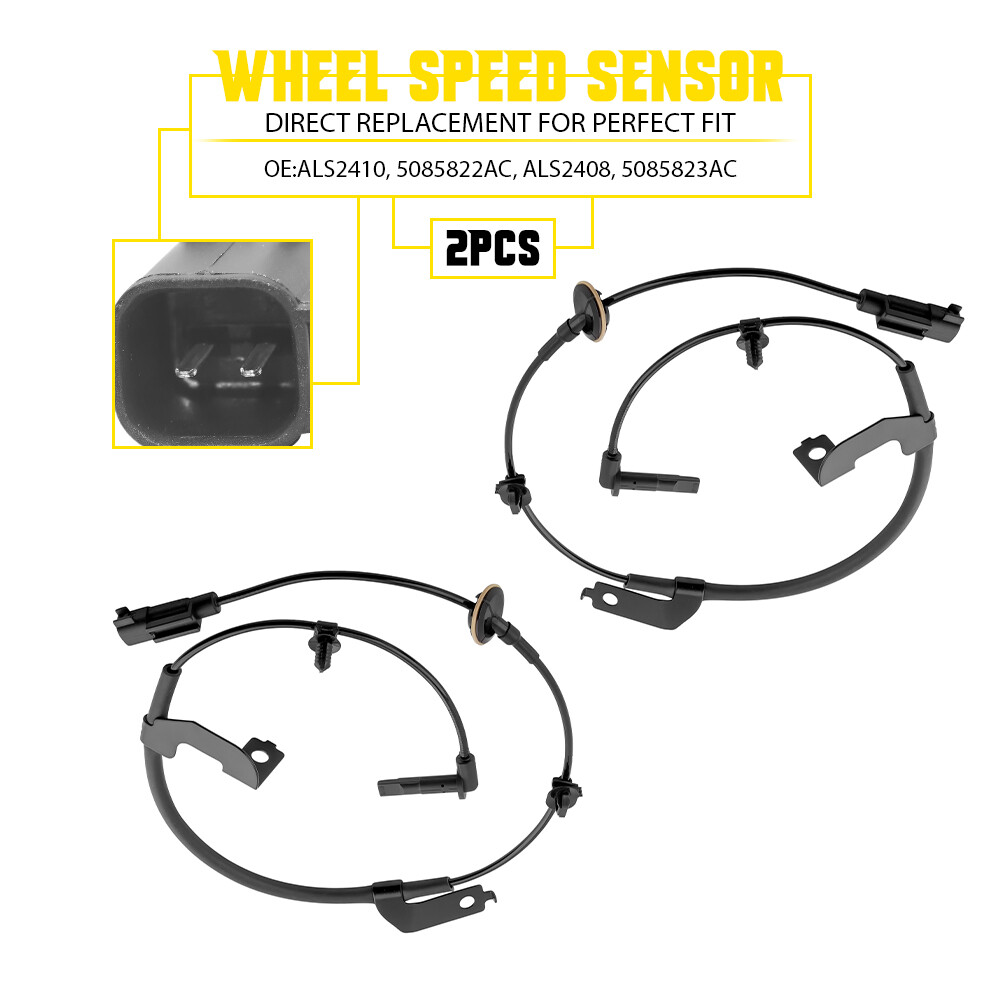2X ABS Wheel Speed Sensor Front Right & Left For 2011 2012 13-2019 Dodge Journey