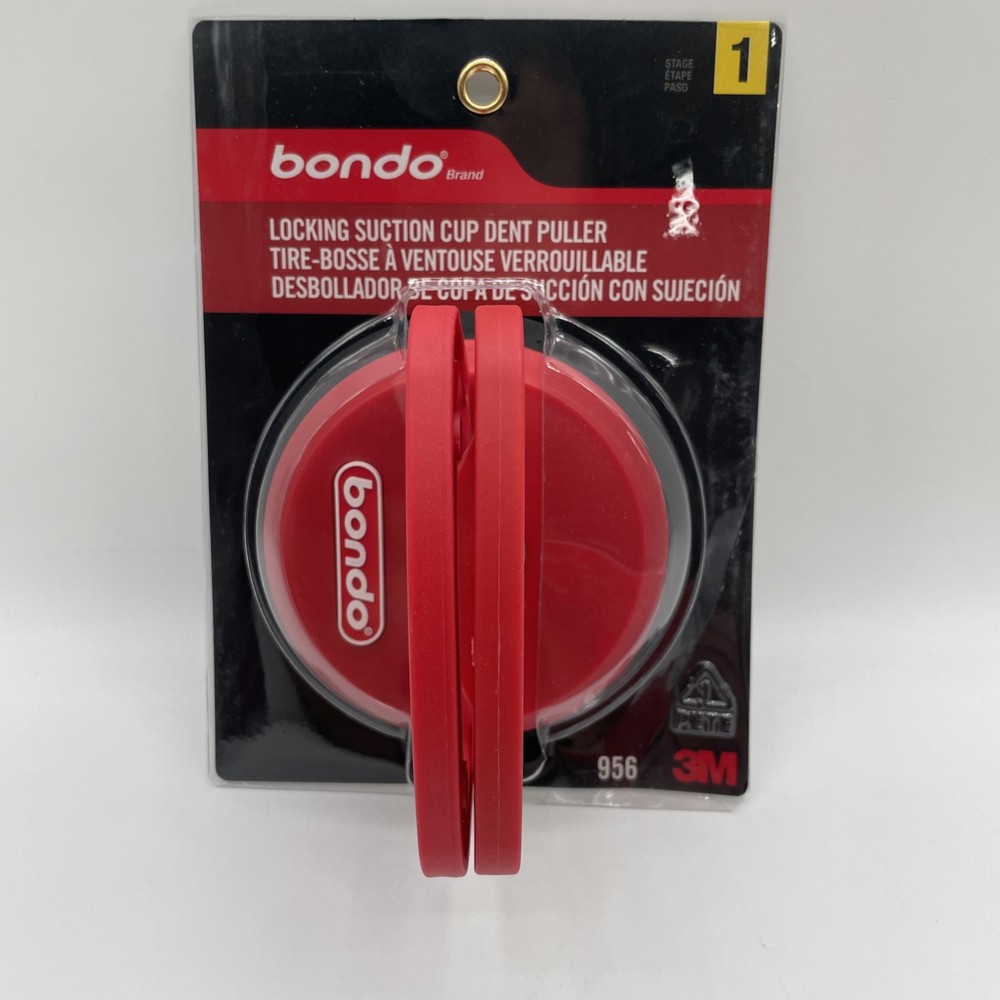 Bondo Dent Puller 956 Double Handle Locking Suction Cup 2 Pack