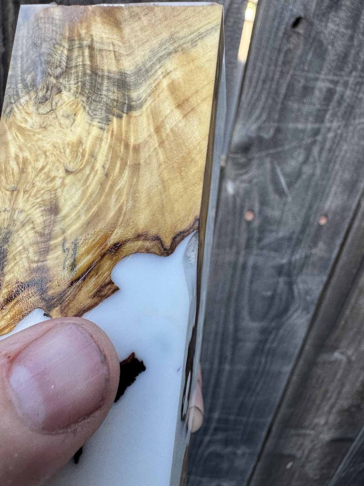 Stabilized Buckeye Burl Hybrid Resin, Duck Call, Knife Scales, Pen Blanks