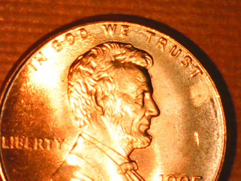 1995 Penny Reverse Die Crack