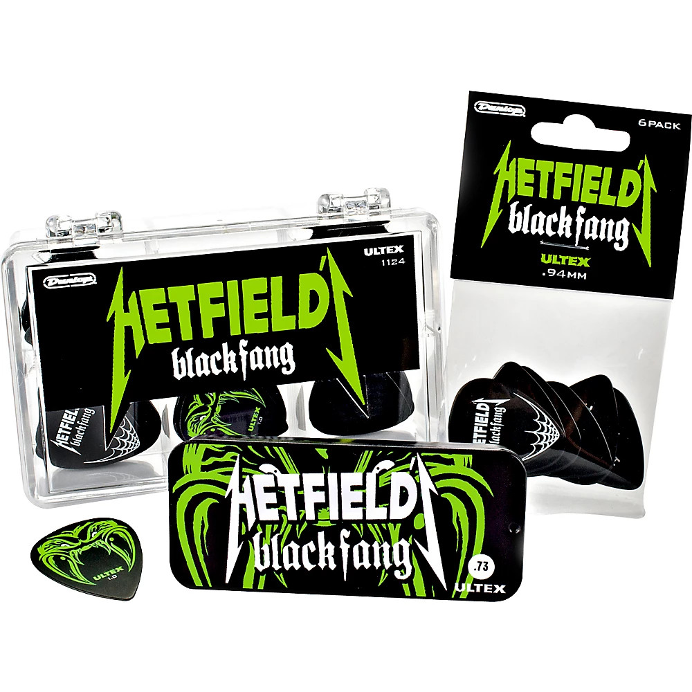 Dunlop Hetfield Black Fang Pick Tin - 6 Pack .94 mm