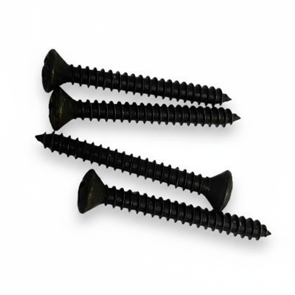 Strap Button Screws (4 pk), Phillips Head - BLACK