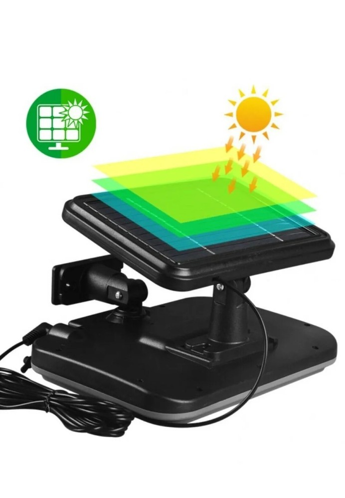 30w Solar Headlight With Pir Motion Sensor And Detached Panel Wire 5mt approx.