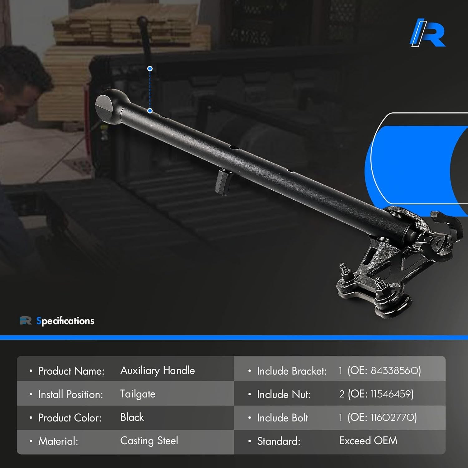 Tailgate Assist Step Handle Bracket for 2019-2026 Silverado Sierra HD