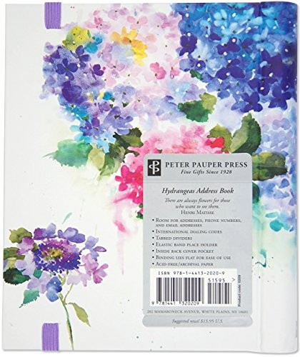 Hydrangeas Large Address Book