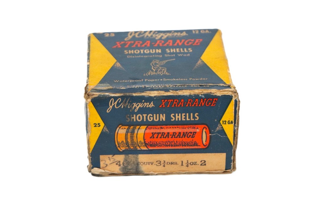 J.C. Higgins Xtra-Range 12 Ga. 1-Pc. Shot Shell Box - Empty