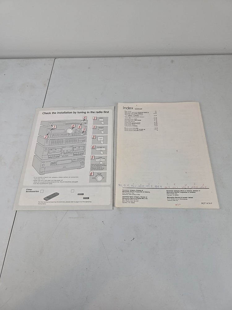 Technics SD-S2300 SD-S3300 Instructions Manual