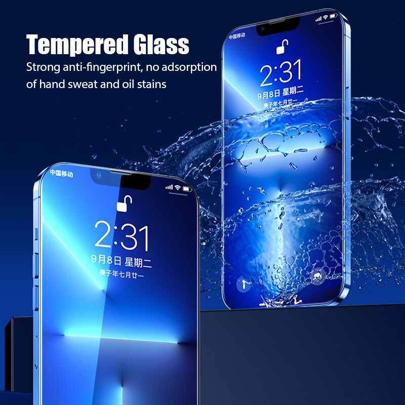 For iPhone 14 13 12 11 Pro Max Tempered Glass Screen Protector Camera Protector