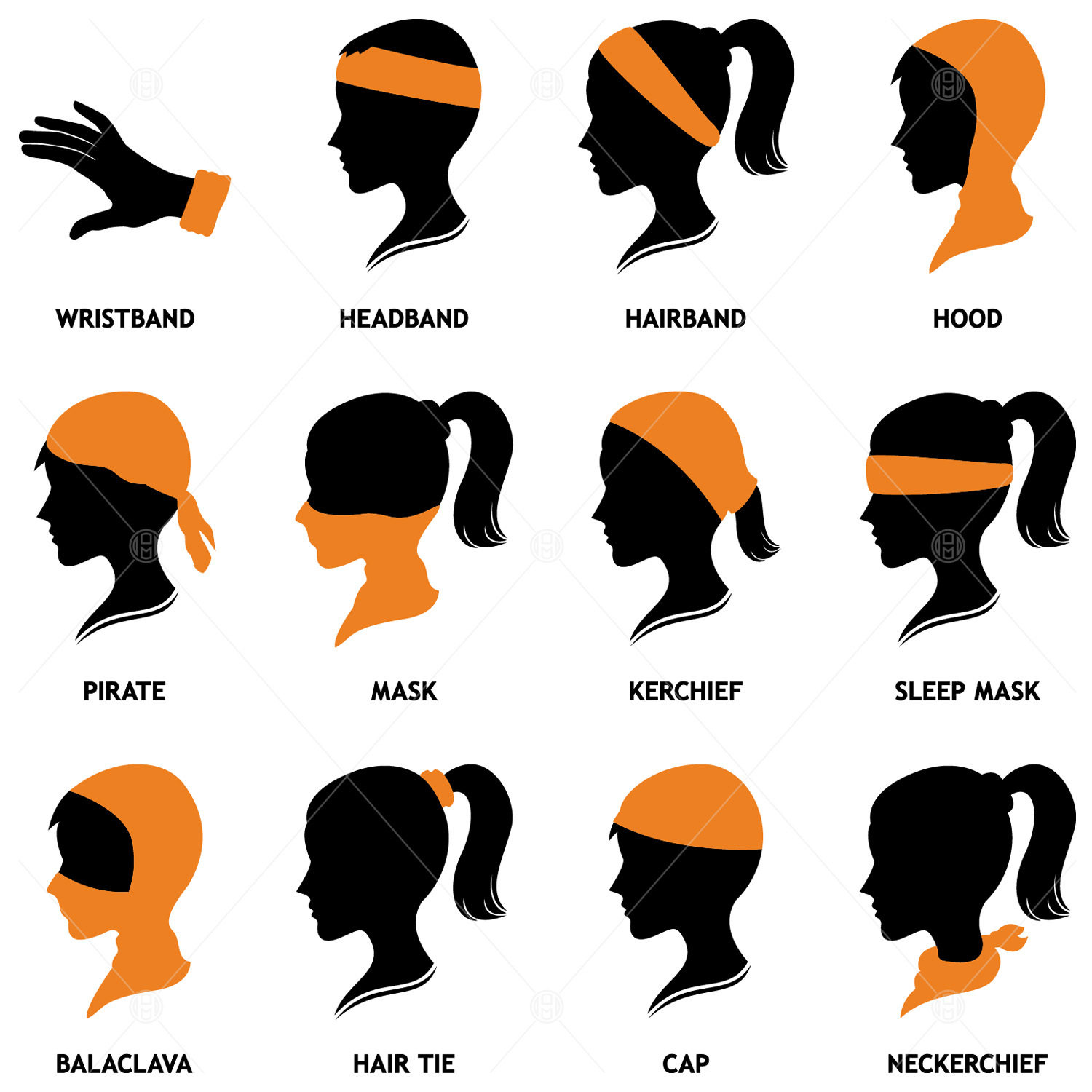 Mato & Hash Multi Functional Tube Bandanna Mask Scarf Headband Gaiter