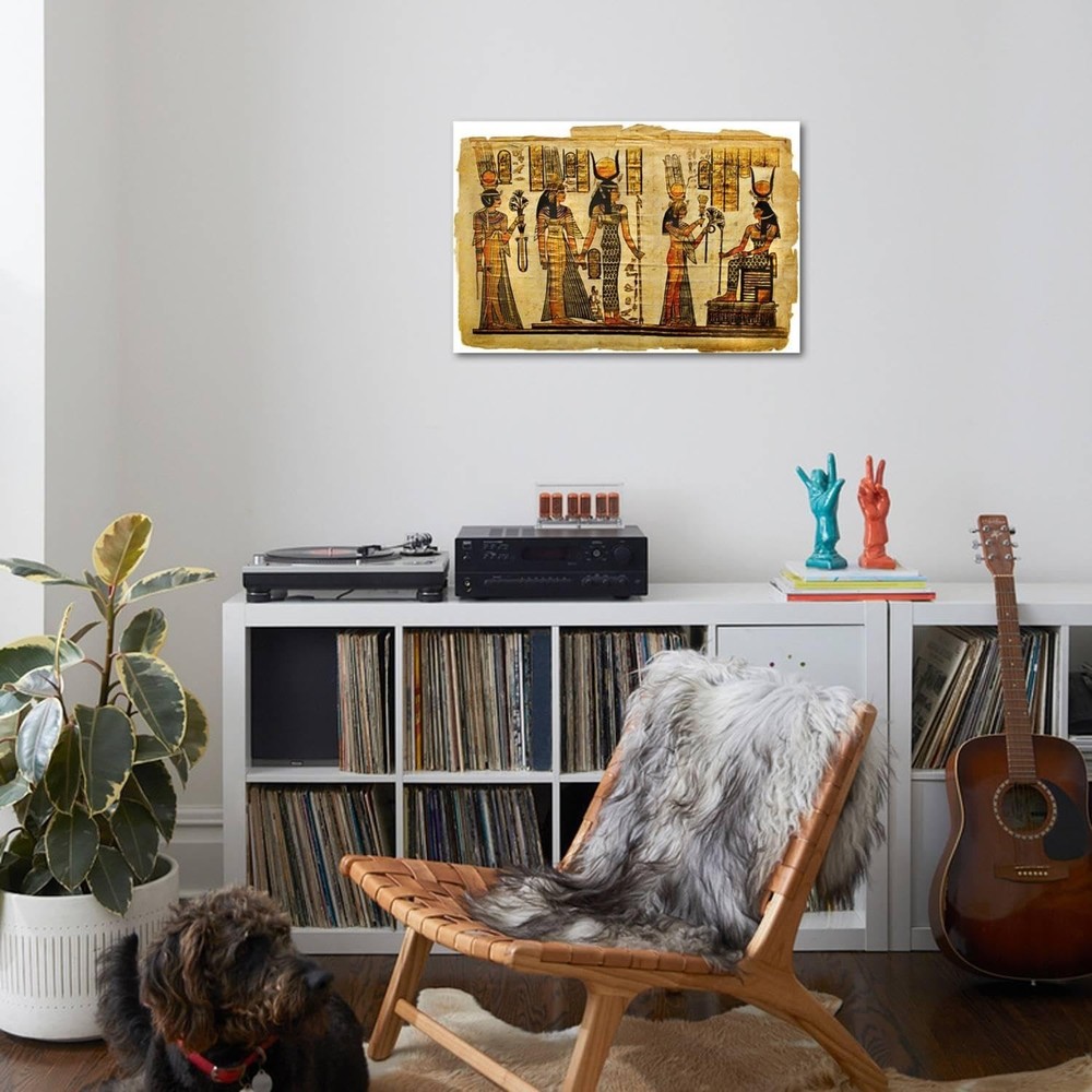 ART.COM Wall Art Print Ancient Egyptian Parchment by Maugli-l, 36" x 24"