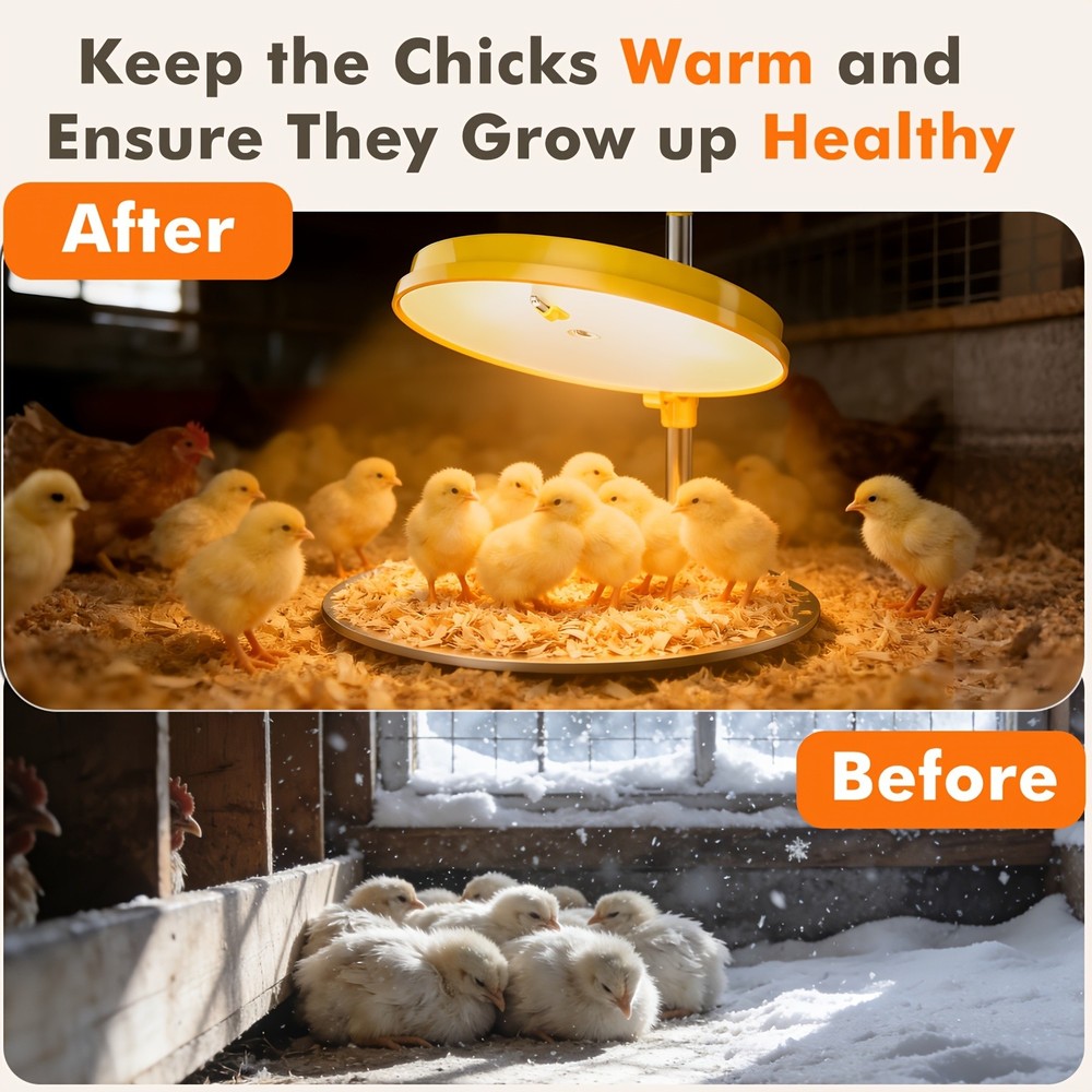 Chick Brooder Heating Plate 45W Brooder Heater for Chicks with Adjustable Height