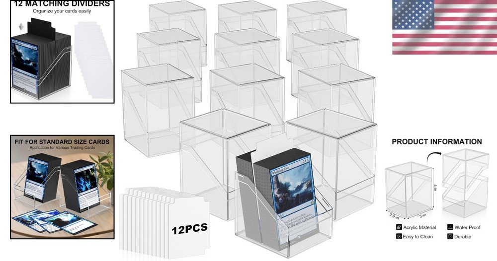 Protective Clear Card Deck Cases, 100+ Sleeved
