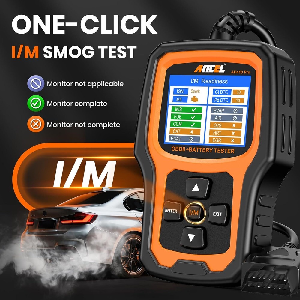 ANCEL AD410 Pro Car OBD2 Scanner Diagnostic Tool Battery Tester Auto Code Reader