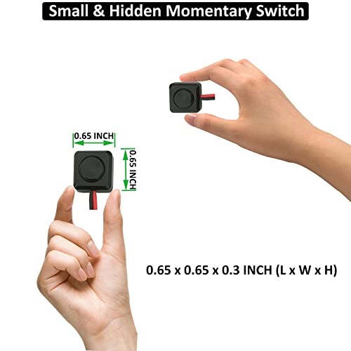 10PCS Momentary Push Button Switch 12v with 13.5 (10-PACK) Momentary Switch