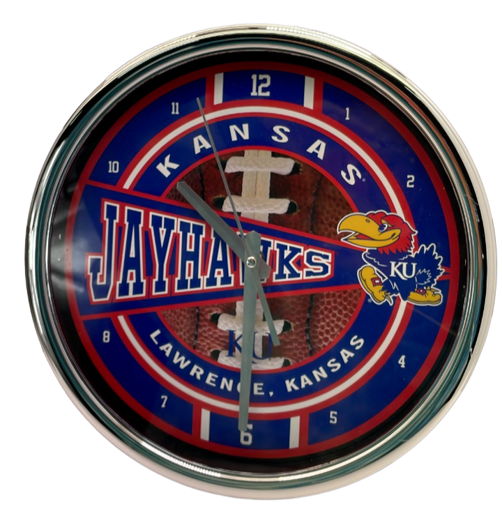 Memory Company Kansas Chrome Clock