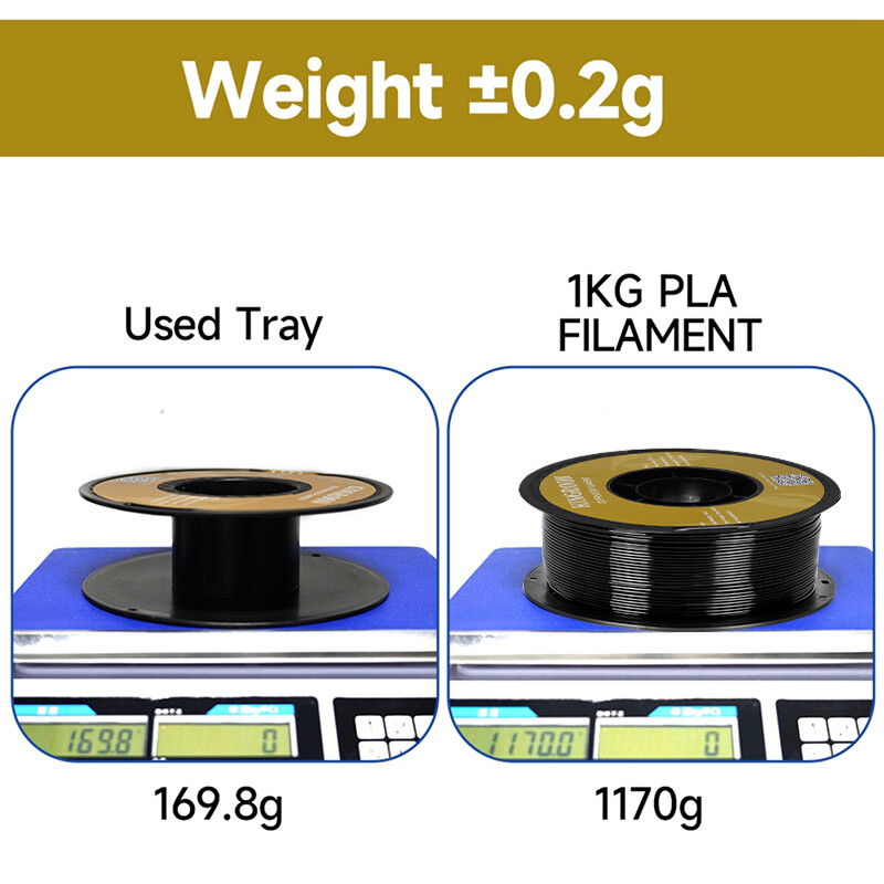 【Buy 4 Pay 3】 1KG 3D Printer Filament PLA 1.75 mm Bundles Spool White Black Grey