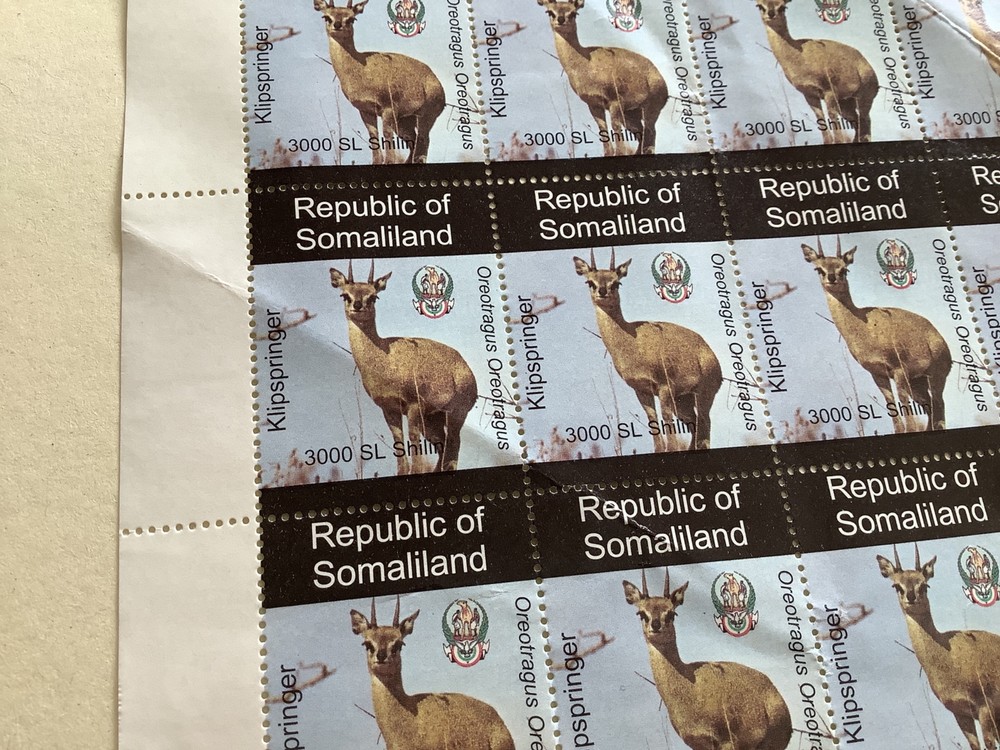Klipspringer Antelope mint never hinged slight creasing stamps sheet Ref R49143