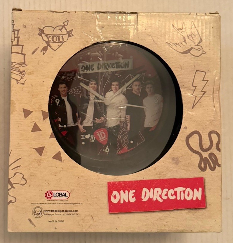 One Direction Limited Edition Swivel Mirror And Clock