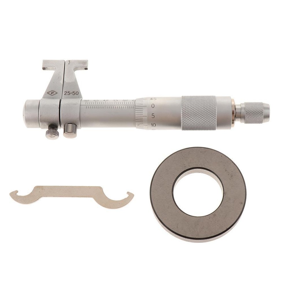 Inside Micrometer Internal Caliper Precision Metric Measuring Tool 25-50mm
