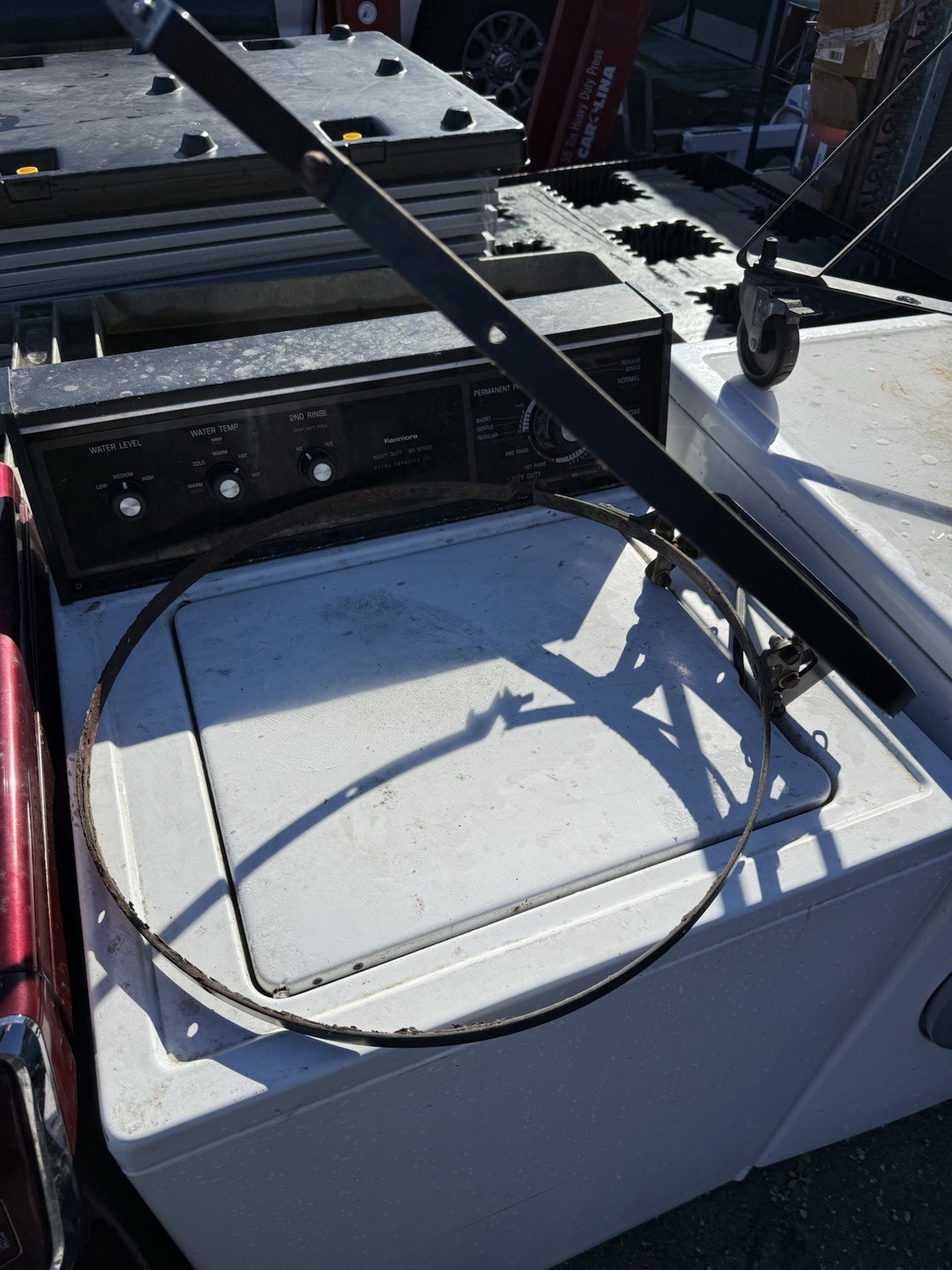 Big Large Green Egg Hinge Band Replacement Part for Grill, Used