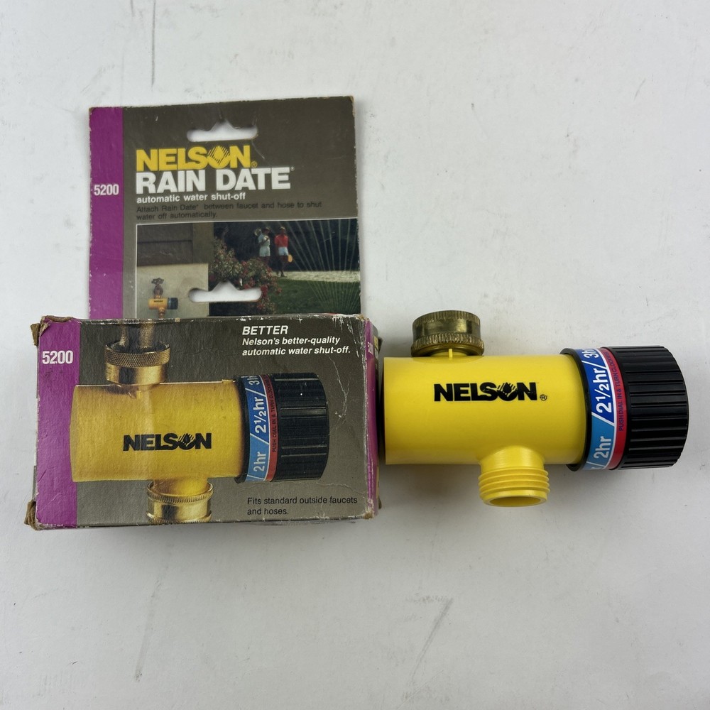Nelson Rain Date Automatic Water Shut Off #5200 Timer Open Box