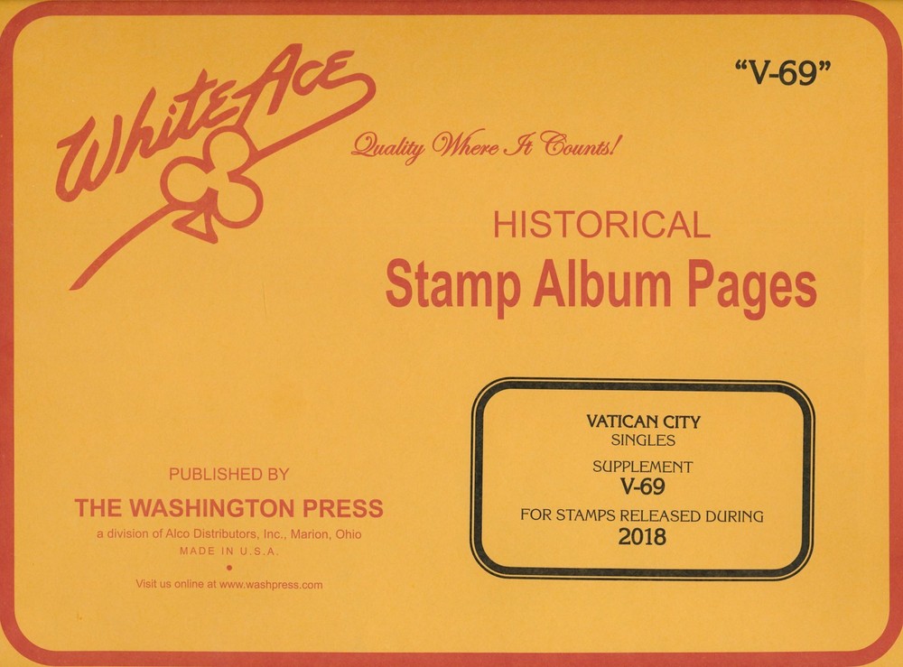 WHITE ACE 2018 Vatican City Singles Album Supplement V-69