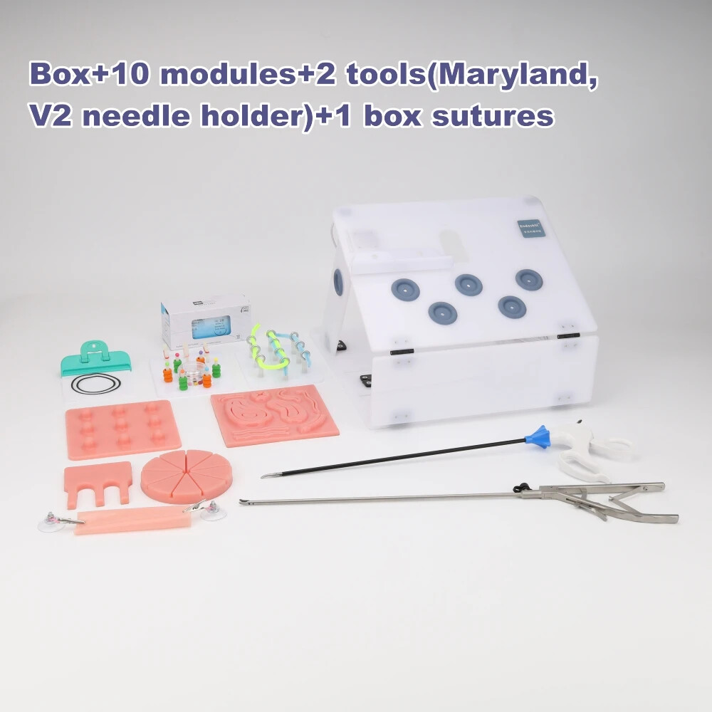 Laparoscopic Simulator Training Box Foldable Laparoscopy Endo Medical Trainer