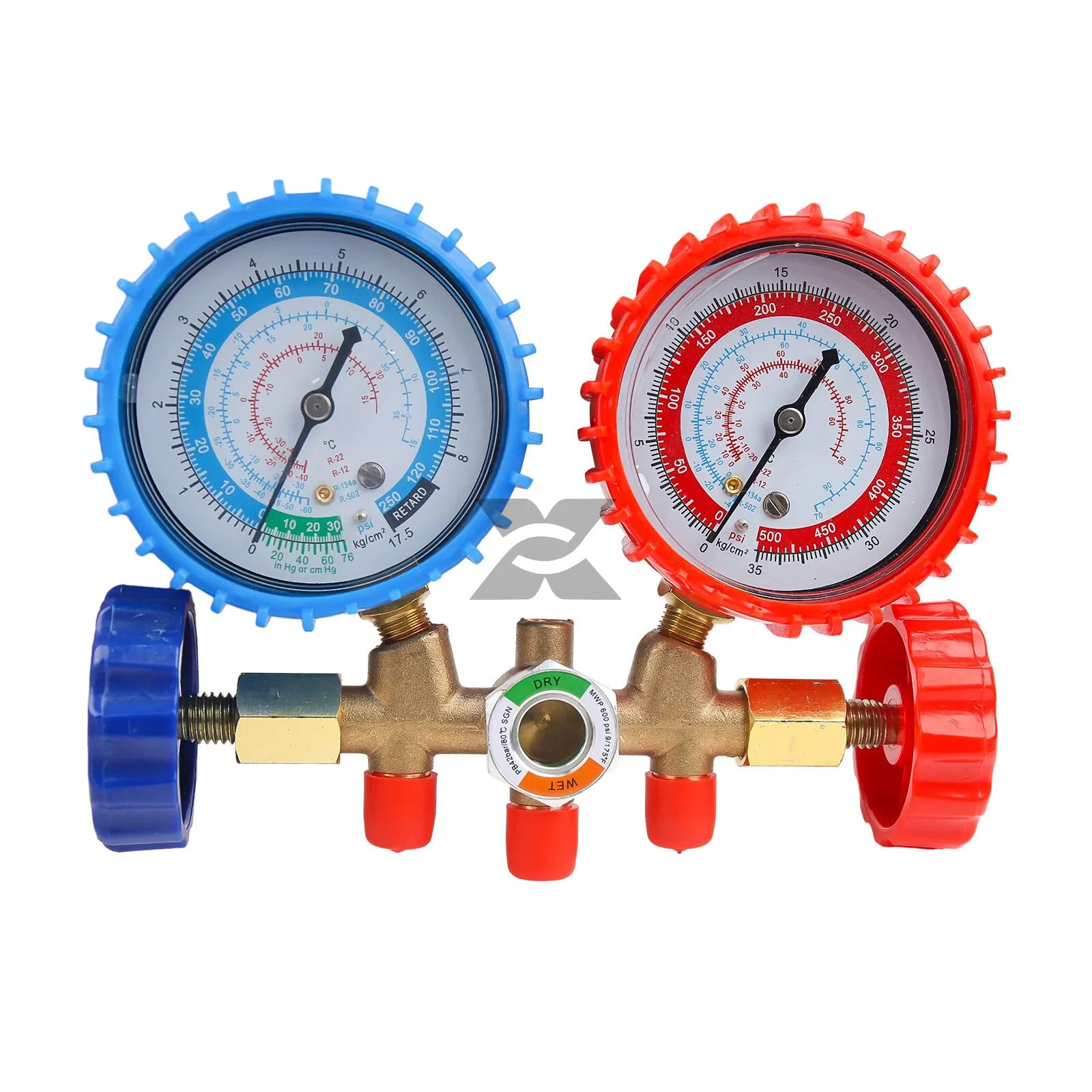 For R502 R134a R12 R22 AC Manifold Gauge Set A/C Refrigeration 3 Way Hose