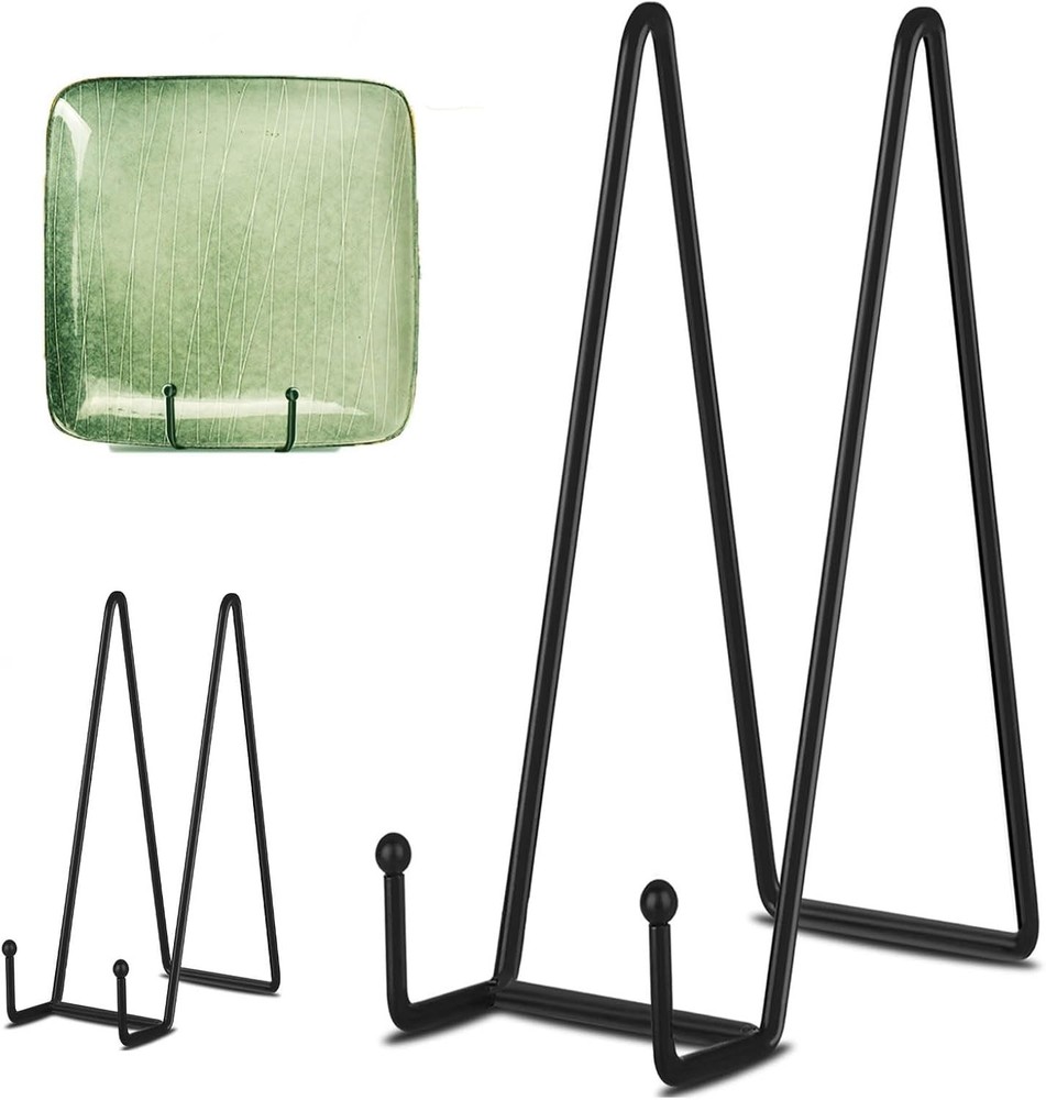 3 Pack 14 Inch Black Plate Stand for Display