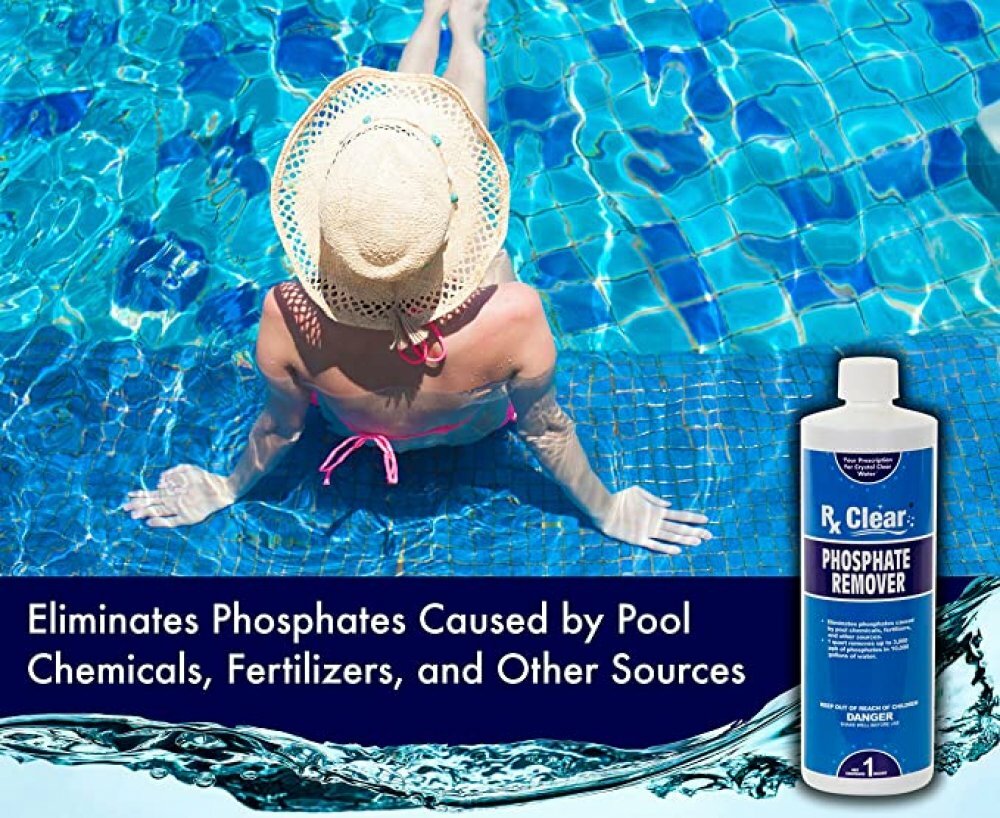 Rx Clear Swimming Pool Phosphate Chemical Remover Preventer - (Choose Quantity)