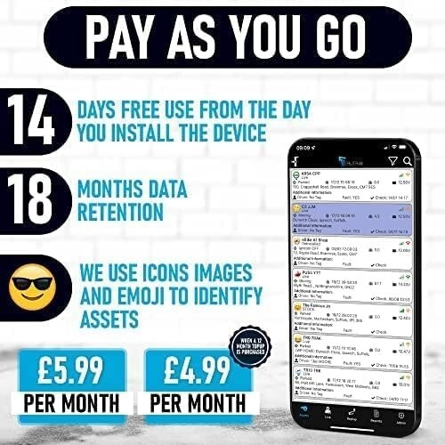 TruTrak 4G GPS Tracker Real Time Vehicle Van Motorbike Caravan Car Tracking PAYG