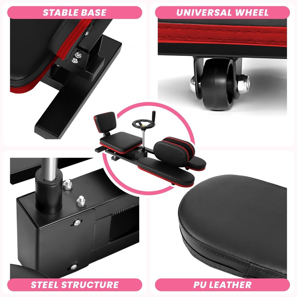 Red Leg Stretcher Machine 330lbs Split Machine w/ Hand Wheel Training Machine