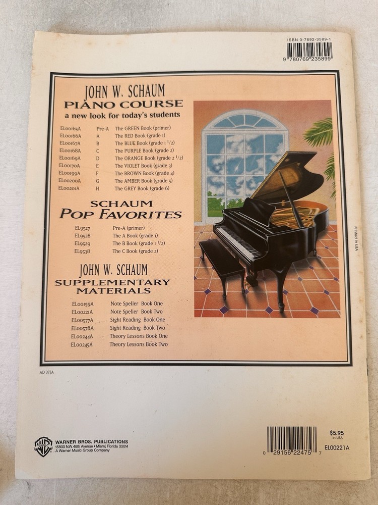 John W. Schaum Note Speller Book Two