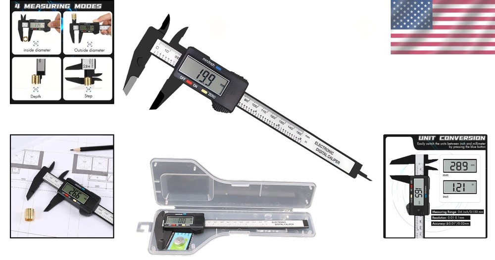 Lightweight Digital Caliper - Accurate Measurements with Multiple Functions