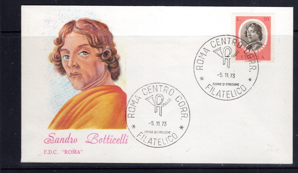 Italy Sandro Botticlli  Centenary 1973 complete envelope   [I102209]