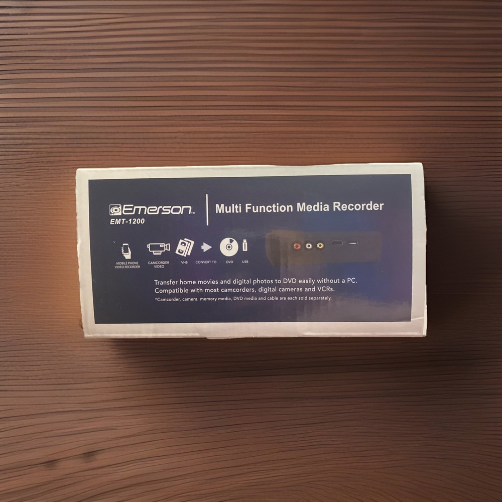 Emerson EMT-1200 Multi Function Media Recorder New In Box
