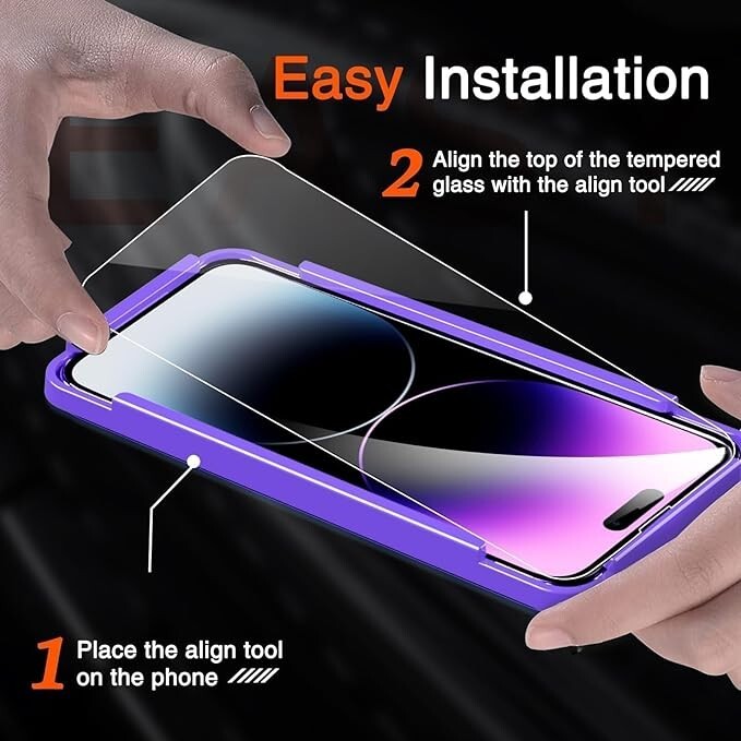 Apple iPhone 14 Pro Max 3 Pack Screen Tempered Glass Protector