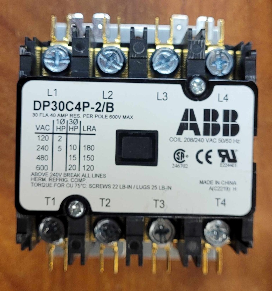 ABB DP30C4P-2/B 4 Pole Contactor - NEW!