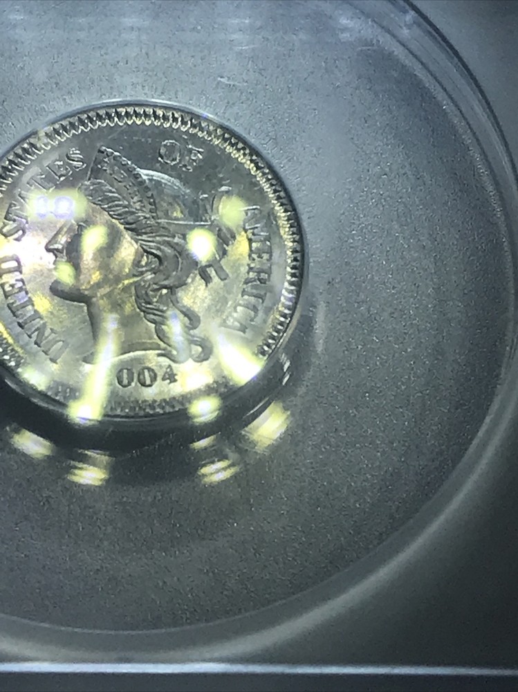 🔥‼️MS64‼️🔥2004 GNA 🔥40th Anniversary 3 Cent Token🔥 ”Mini Mint”Gallery Mint