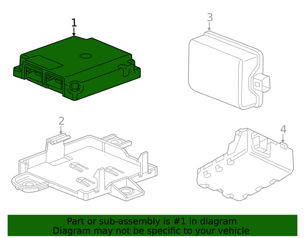 Genuine GM Active Safety Control Module 84969984