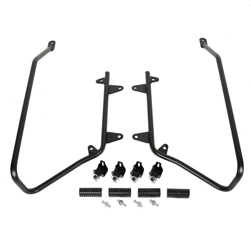 For Harley Softail Heritage Hard Saddlebags Saddle Bags & Conversion Brackets