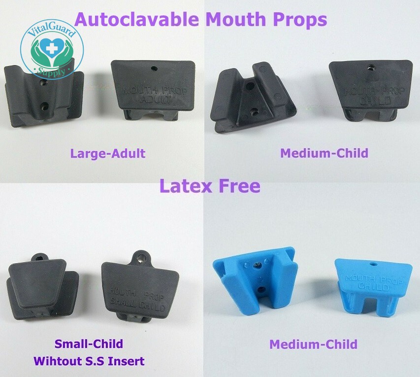 Dental Mouth Props Silicone Bite Block Autoclavable L/M/S Adult Child Latex Free