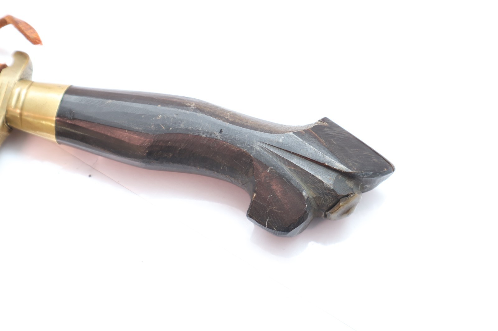 Vintage Philippine Negrito Bolo Knife - 22" Kriss Dagger Leather Sheath Filipino