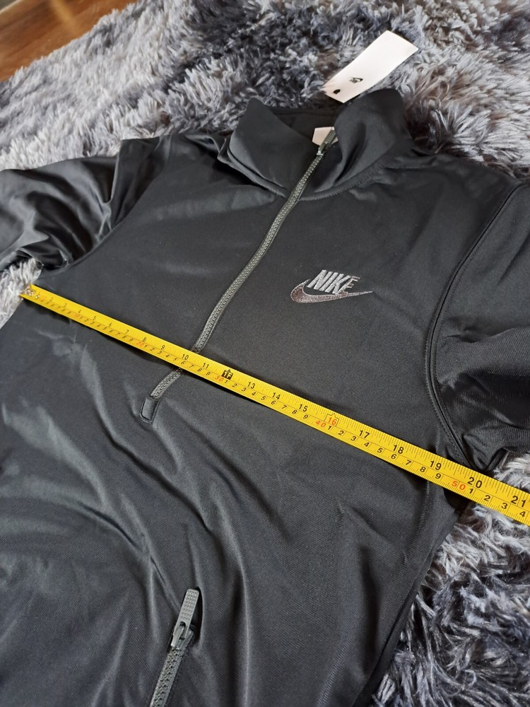 Nike PK Basic Half Zip Track Top Black Grey Size S BNWT RRP £72