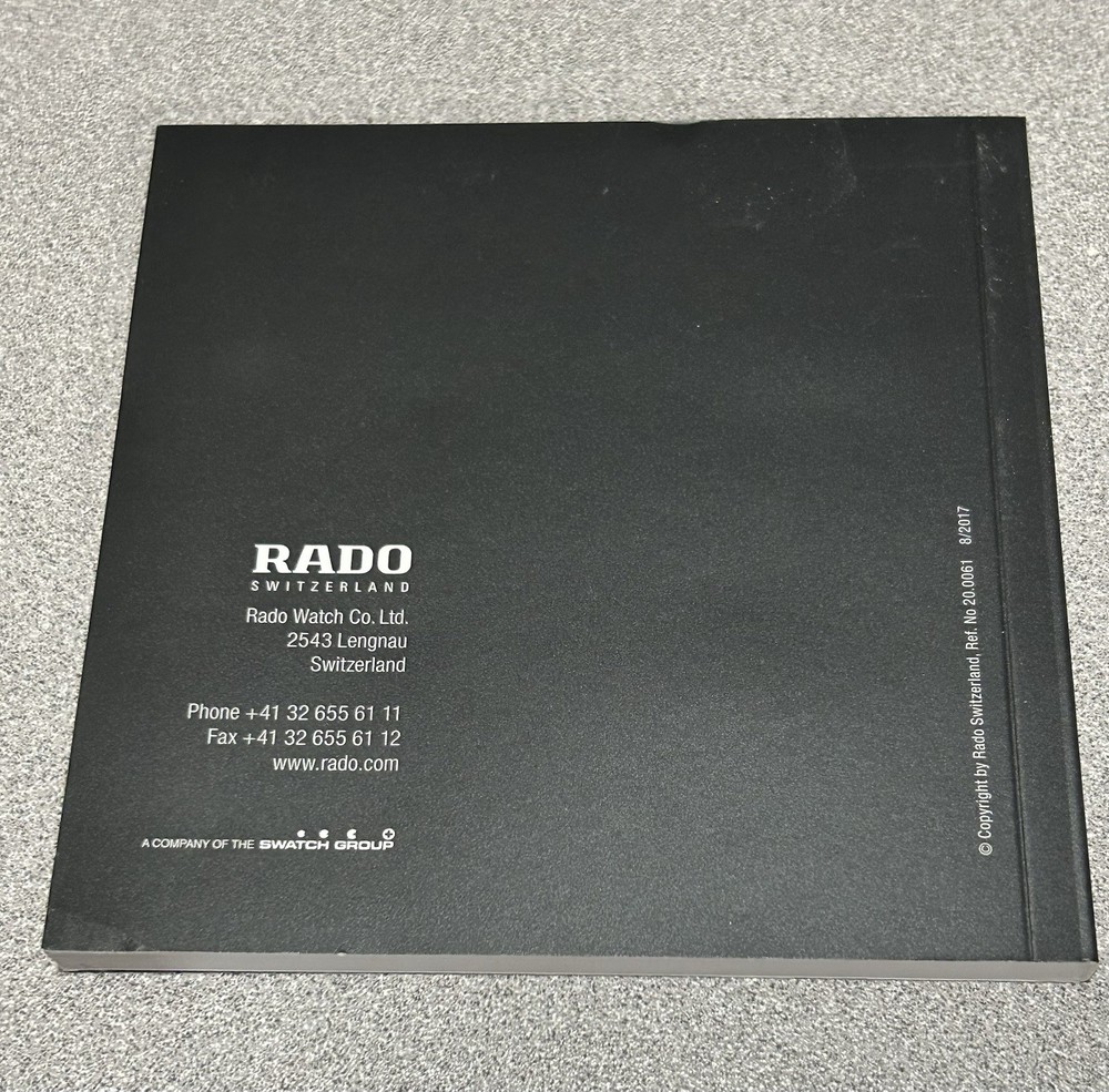Brand New! Authentic RADO Instruction Manual Book