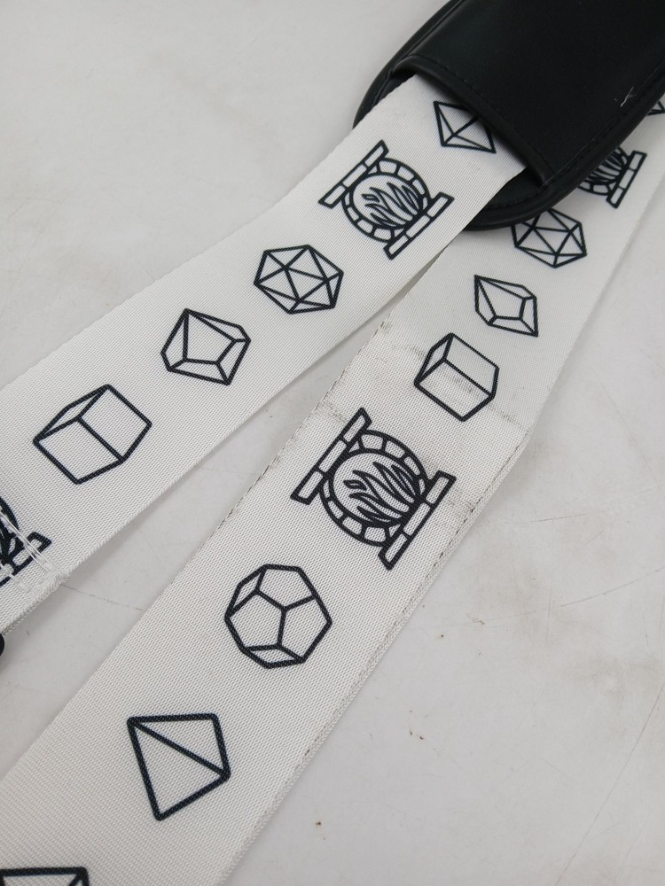 Dungeons Dragons Dice Pattern Shoulder Strap Adjustable Replacement Padded Hooks