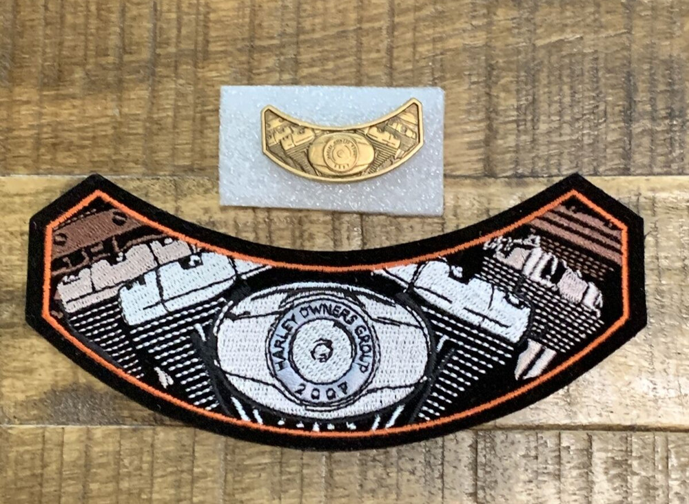 Harley Davidson Patch & Pin Back 2007 Harley Owners Group