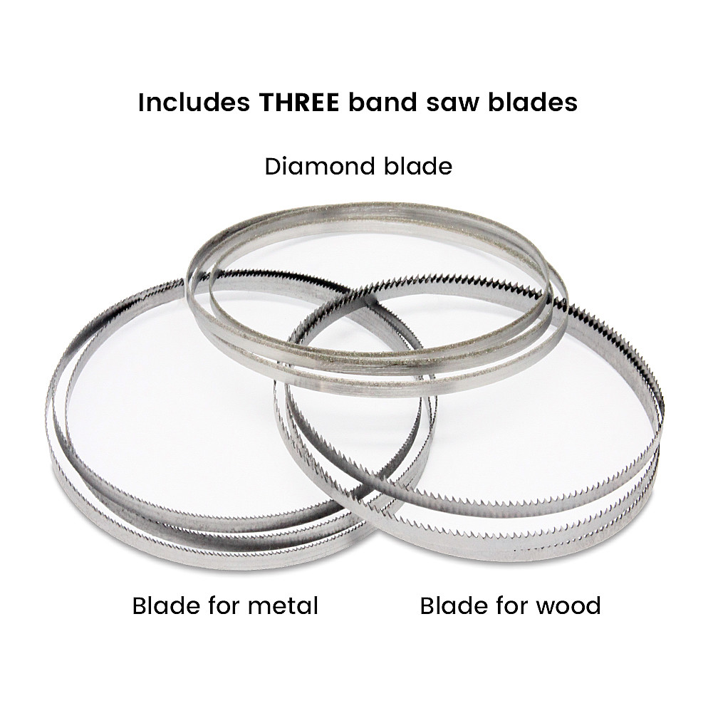 Inland Craft DB-100 Band Saw | Tabletop Saw | Includes THREE Band Saw Blades