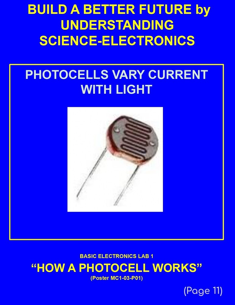 5th Grade- Lesson Plan #Exp03 "HOW A PHOTOCELL WORKS" Science-Electronics